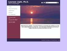 Tablet Screenshot of laureenlightphd.com